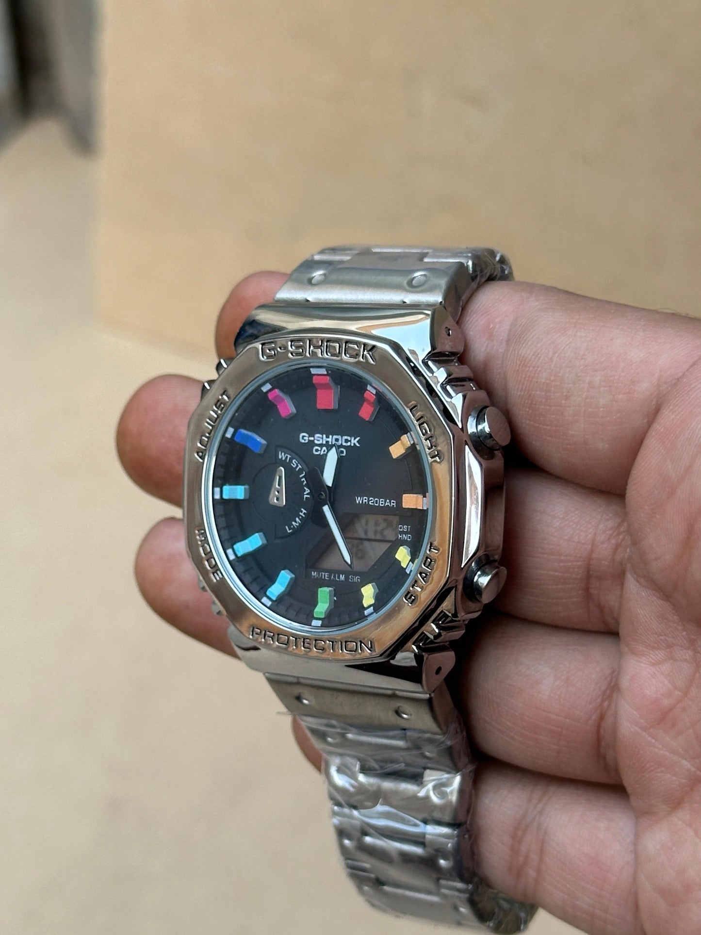 G - Shok Rainbow full index Analog watch