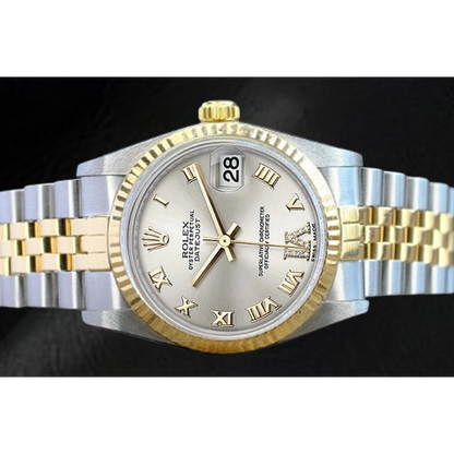 Rolex Date Just Style Silver Dial Two Tone Luxury watch