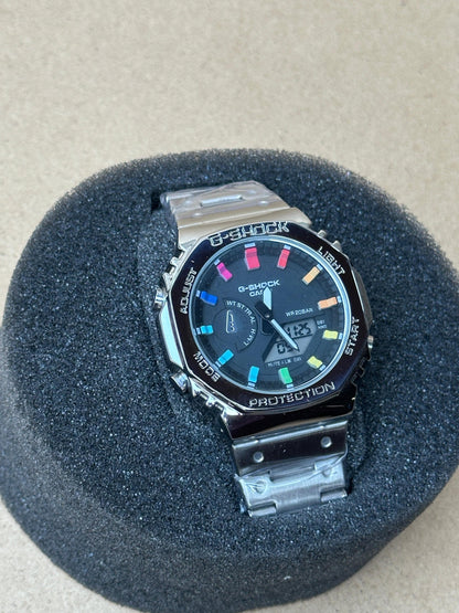 G - Shok Rainbow full  index Analog watch